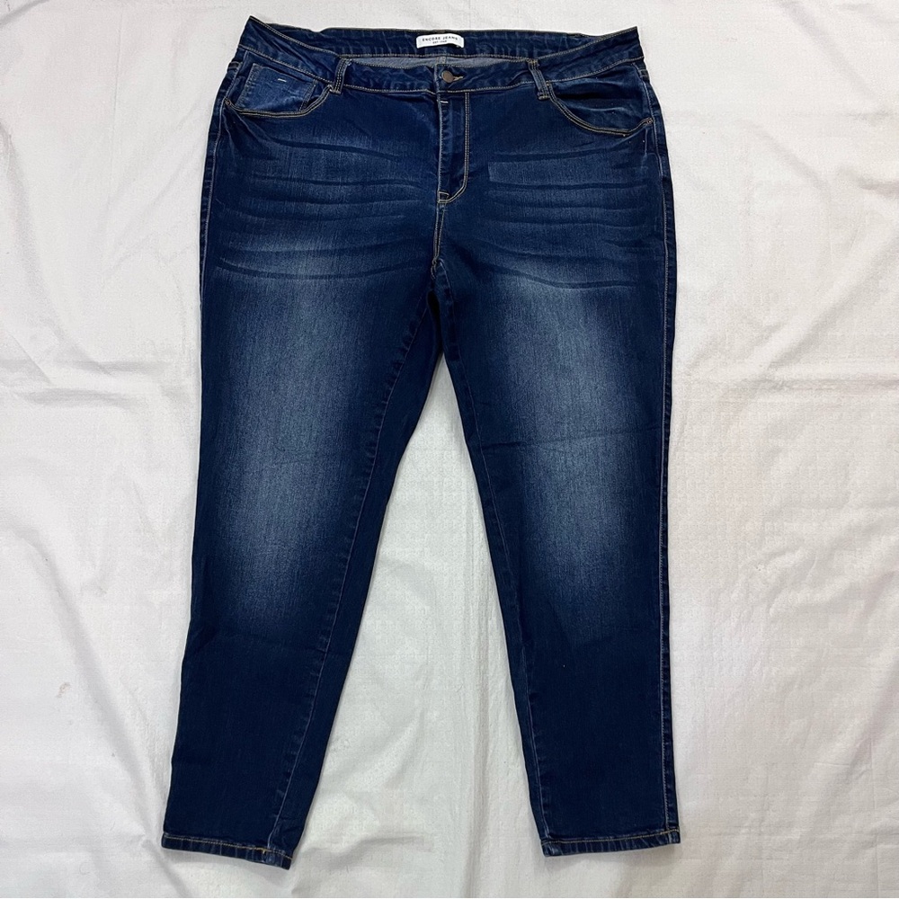 Encore Jeans dark wash skinny jeans size 22
